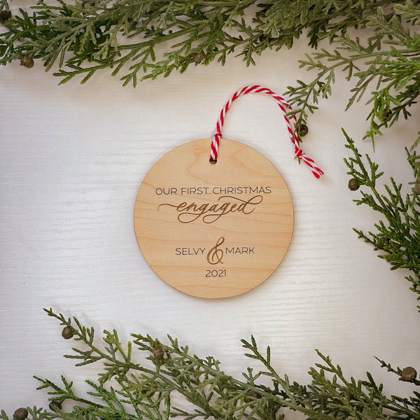 First Christmas Engaged/Married Ornament