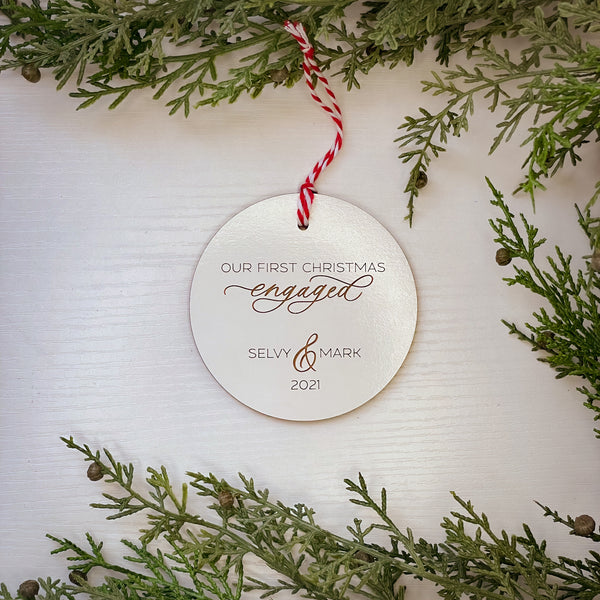 First Christmas Engaged/Married Ornament
