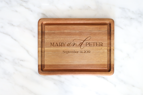 Personalized Engraved Acacia Cutting Board