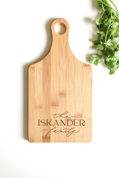 Personalized Engraved Bamboo Paddle Board